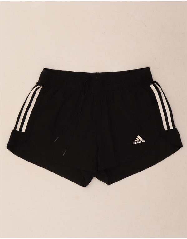 Pantaloncini sportivi Adidas Aeroready da donna UK 10 piccoli poliestere nero
