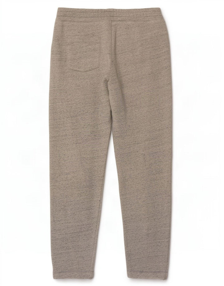 Pantaloni da tuta con grafica Hollister da uomo in cotone chiazzato grigio medio