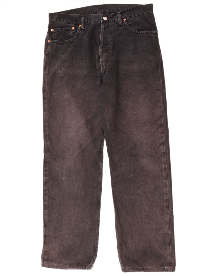 Jeans dritti da donna Levi's W36 L31 cotone nero