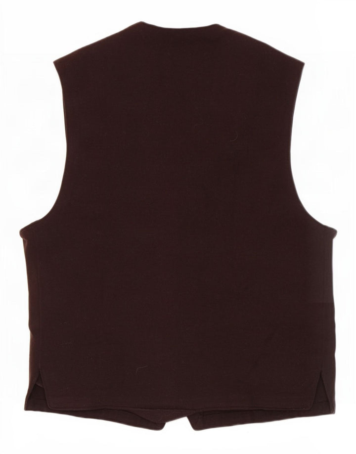 Gilet vintage da uomo piccolo marrone