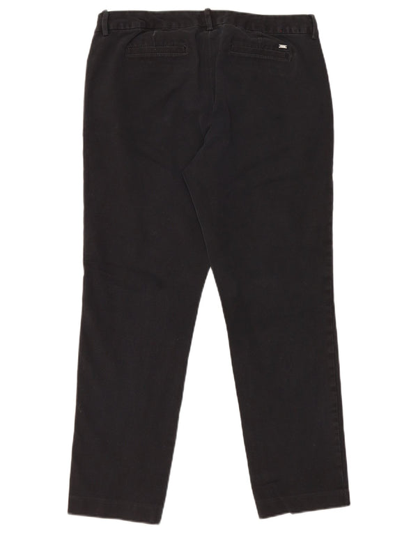 Pantaloni chino dritti da donna Tommy Hilfiger US 10 Large W32 L26 neri