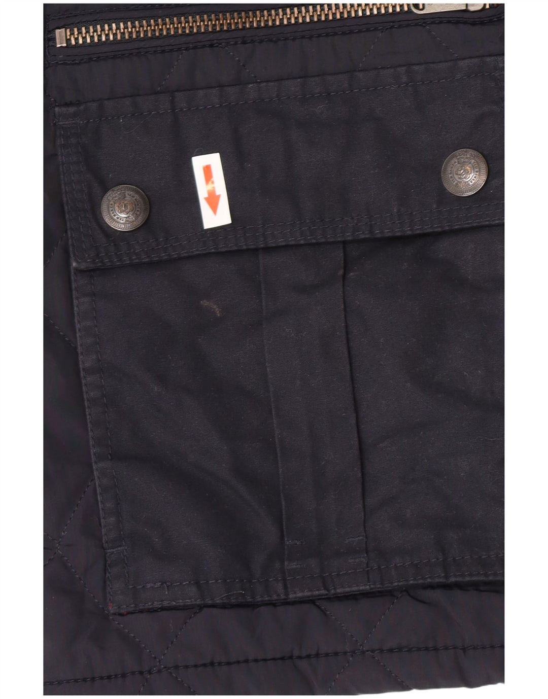 Giacca trapuntata da uomo Ted Baker taglia 4 grande in poliestere blu navy