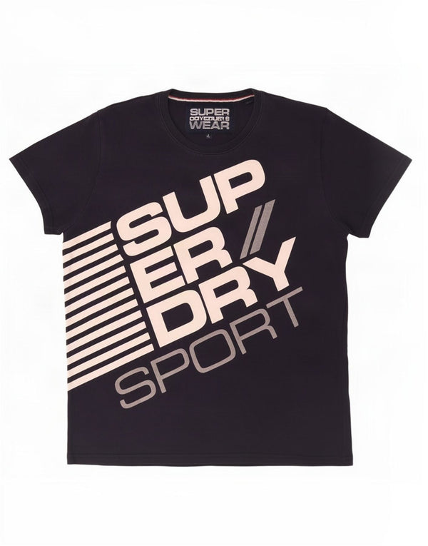 T-shirt grafica da uomo Superdry Top 2XL in cotone blu navy