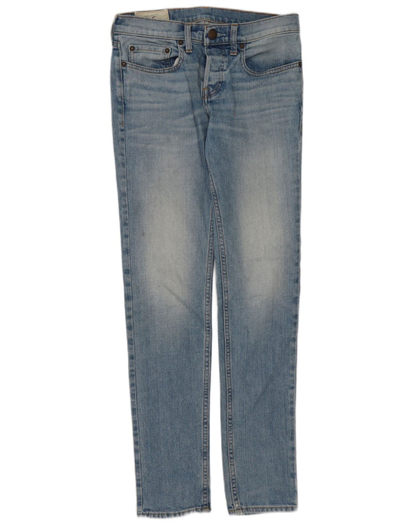 Jeans slim Hollister da donna W28 L30 cotone blu