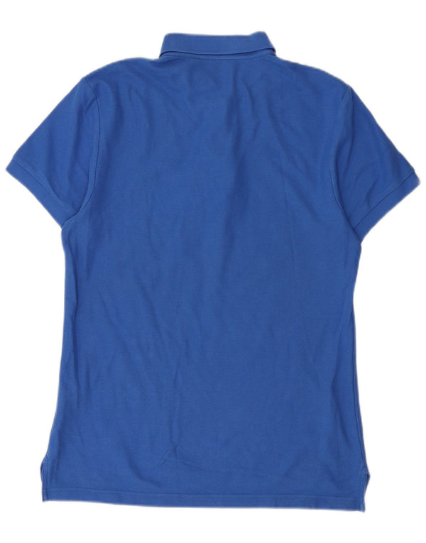 Polo grafica da uomo Nike FC Leonhofen in cotone blu medio