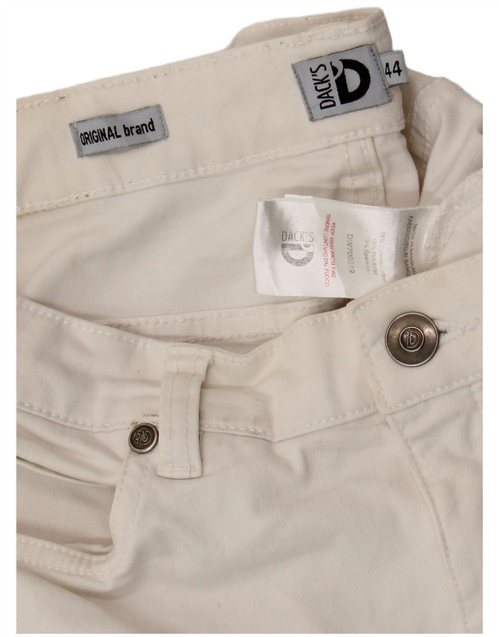 Jeans slim da donna DACK'S IT 44 medio W32 L28 cotone bianco