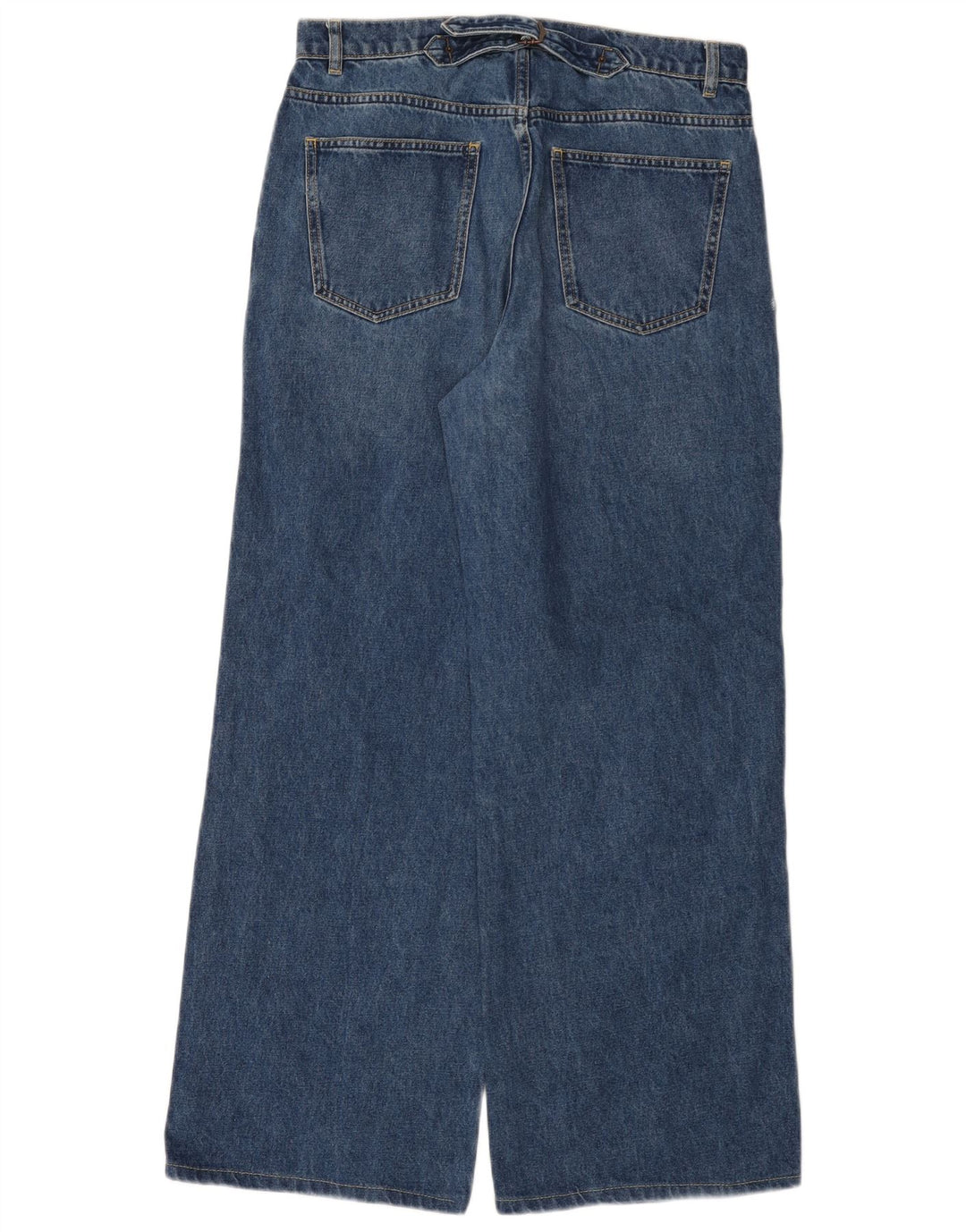 Jeans da donna a gamba larga Massimo Dutti EU 40 Medio W30 L30 Cotone blu