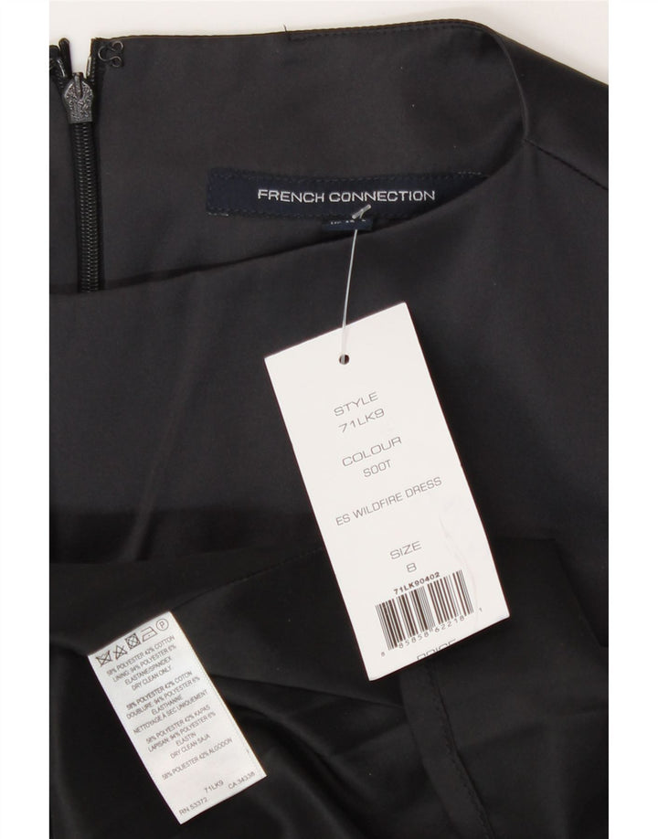Abito a trapezio senza maniche da donna French Connection UK 8 piccolo poliestere nero