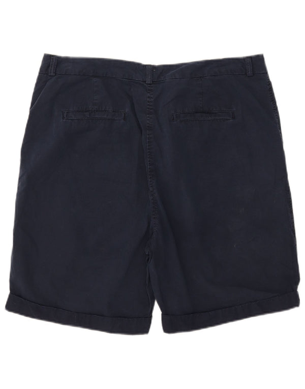 Pantaloncini chino da uomo Marks & Spencer UK 16 Large W34 Blu Navy Cotone