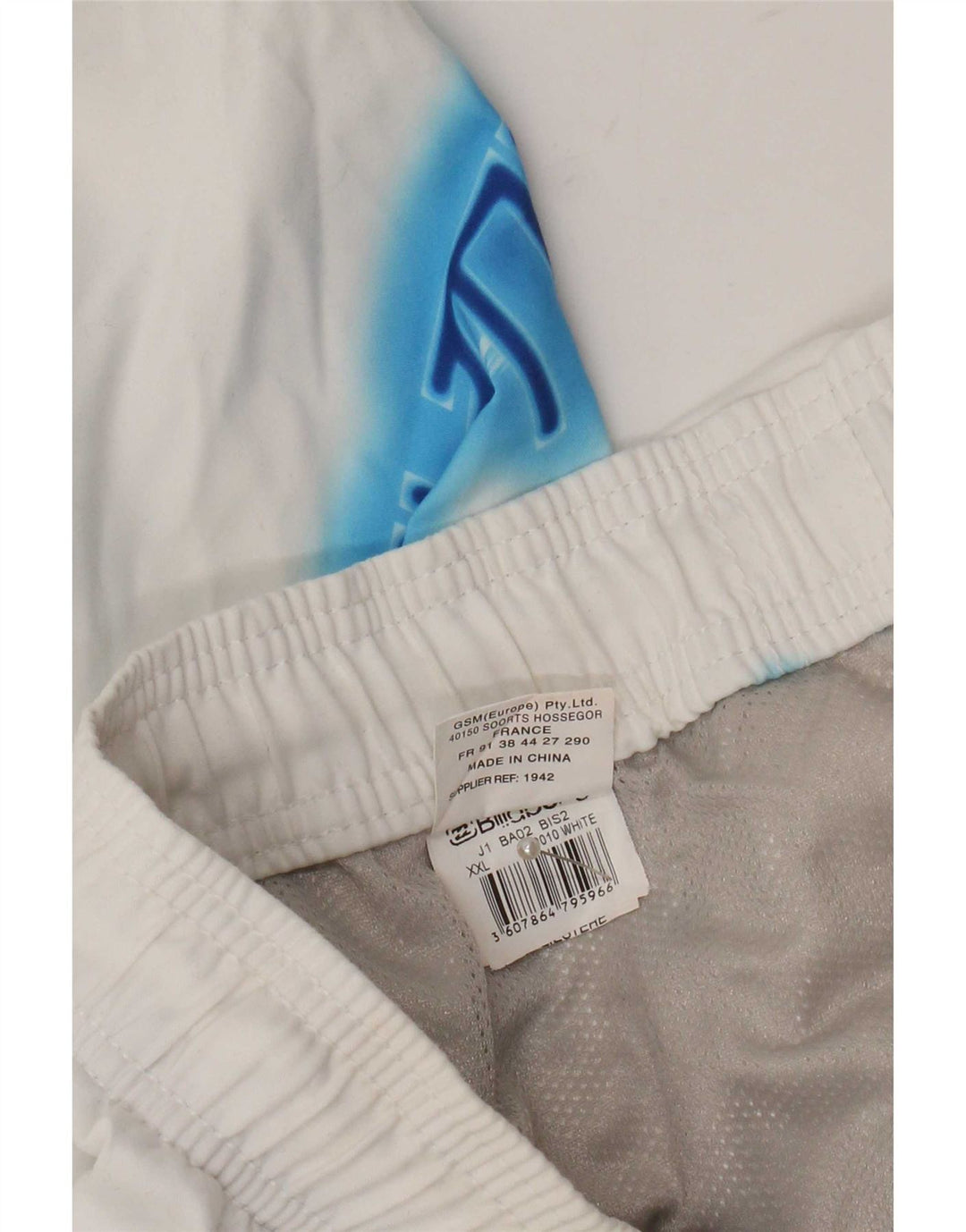 Pantaloncini da bagno grafici da uomo Billabong 2XL poliestere bianco