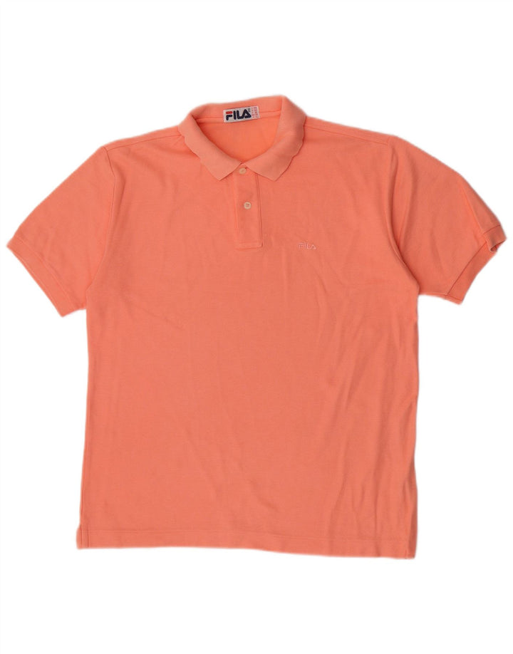 Polo Uomo Fila IT 48 Cotone Arancione Medio
