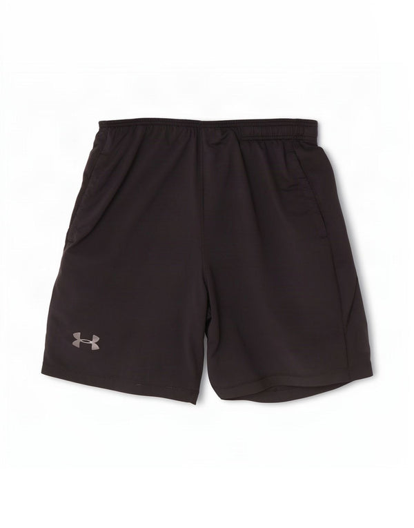Pantaloncini sportivi da uomo Under Armour grandi in poliestere nero