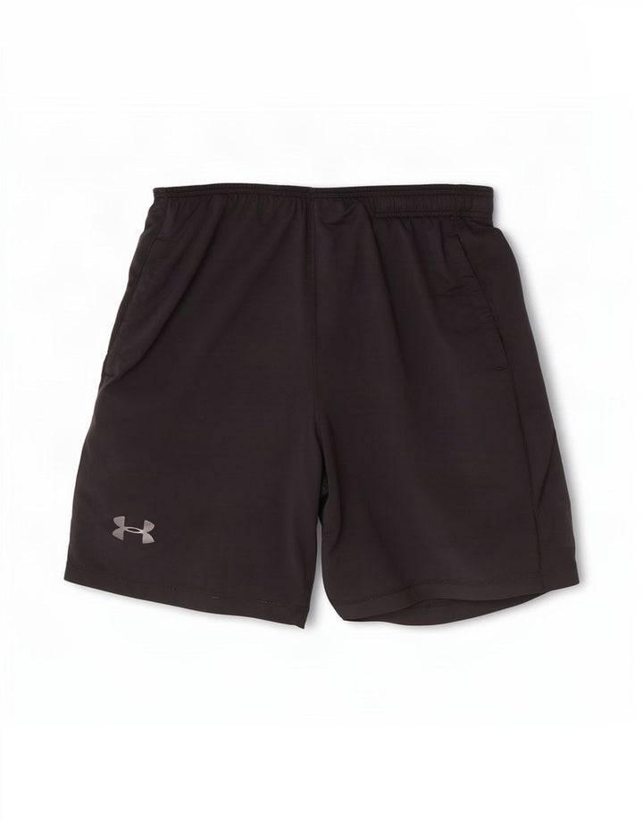 Pantaloncini sportivi da uomo Under Armour grandi in poliestere nero