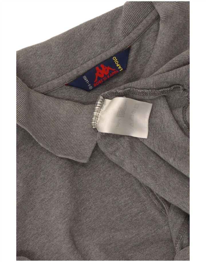 Polo Kappa Uomo XL Cotone Grigio