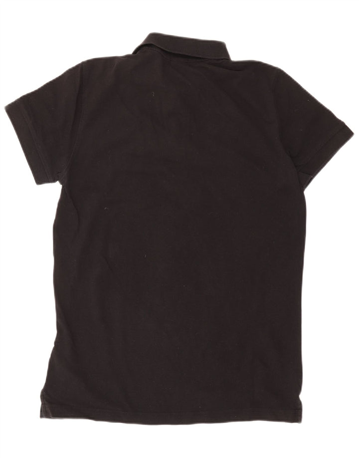 Polo HUGO BOSS da uomo vestibilità regolare in cotone nero medio