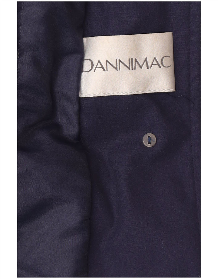 Cappotto da donna Dannimac UK 18 XL Blu navy poliestere classico