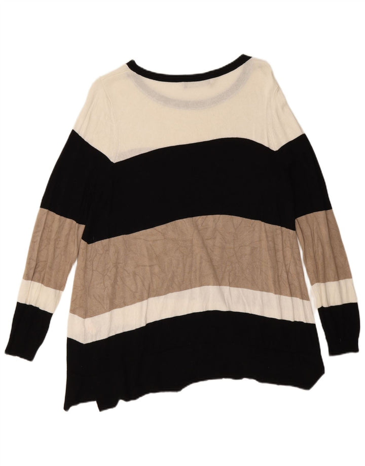 Maglione maglione con scollo a barca da donna Marks & Spencer UK 18 XL multicolore