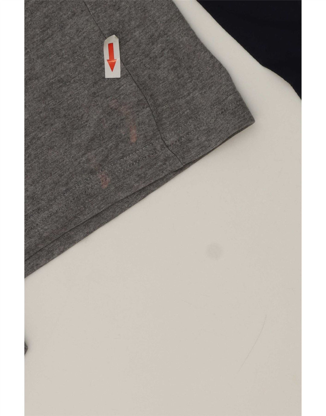 Fila Maglietta grafica da uomo a maniche lunghe in cotone color block grigio piccolo