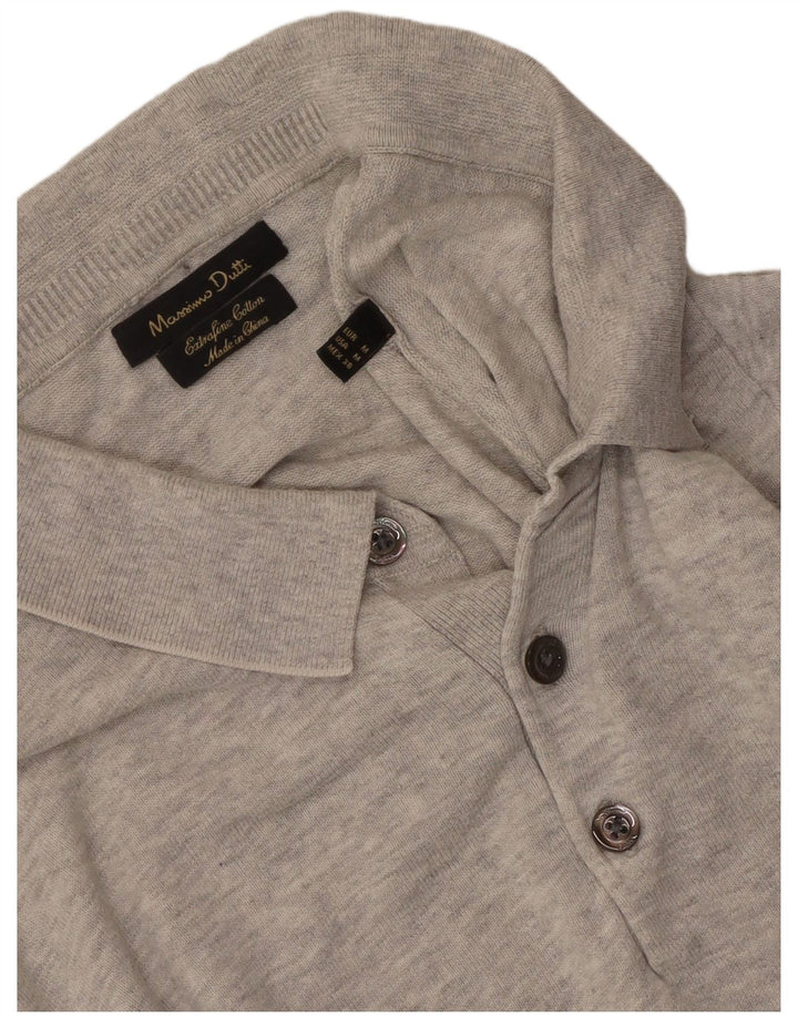 Polo da uomo Massimo Dutti grigio medio chiazzato