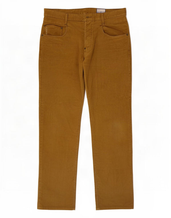 G-Star Mens Straight Corduroy Trousers W32 L31 Brown Polyester