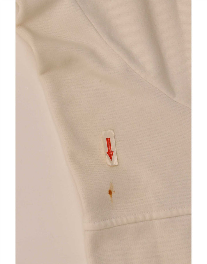 Giacca da tuta da donna Nike UK 10/12 cotone bianco medio