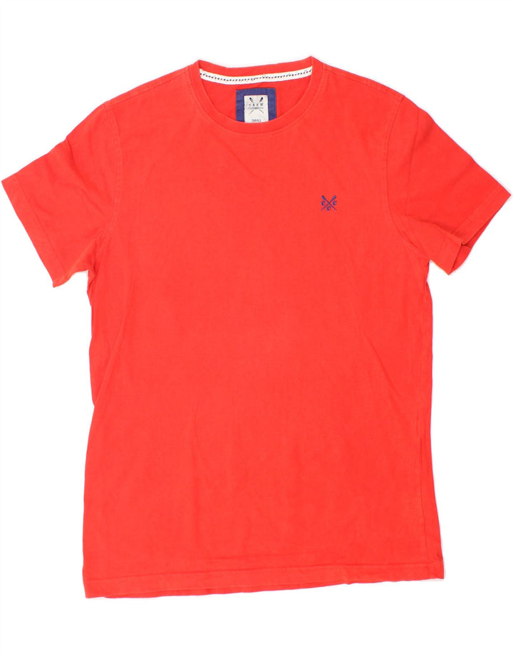 CREW CLOTHING Mens T-Shirt Top Small Red Cotton Vintage Crew Clothing and Second-Hand Crew Clothing from Messina Hembry 
