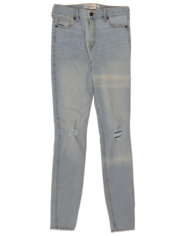 Jeans super skinny da donna Abercrombie & Fitch a vita alta W27 L31 cotone blu