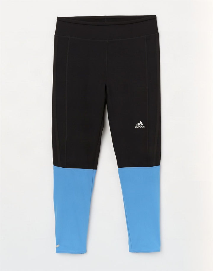 Leggings Adidas Climalite da donna UK 12/14 Medium Black Colourblock