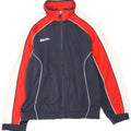 LOTTO Giacca da tuta da uomo di grandi dimensioni in poliestere color block blu navy