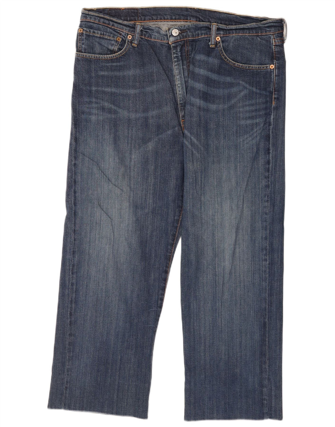 Levi's Uomo 751 Jeans dritti tagliati W40 L25 Blu