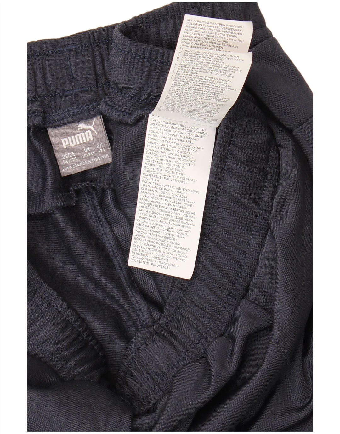 PUMA Boys Tracksuit Trousers 15-16 Years  Navy Blue Polyester