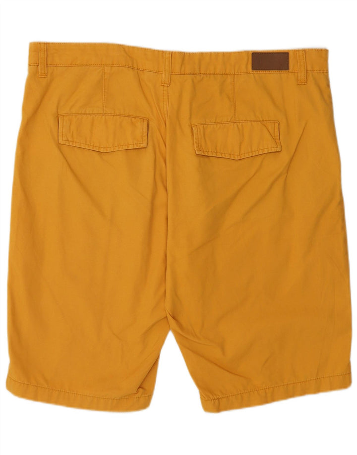 Pantaloncini chino vestibilità regolare da uomo di Dack IT 52 XL W38 cotone giallo