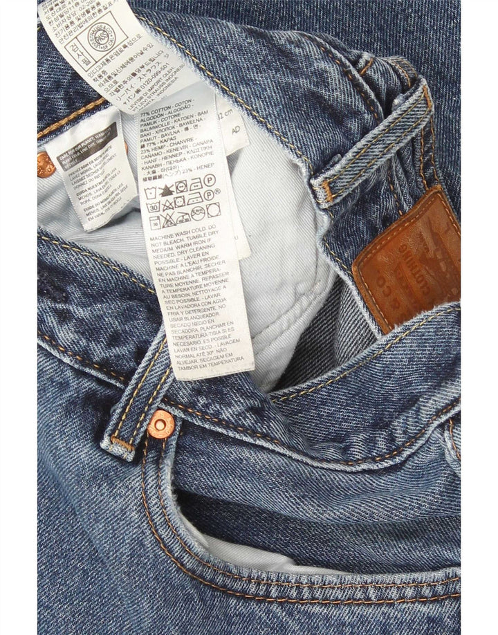 Jeans dritti da uomo Levi's W32 L32 in cotone blu