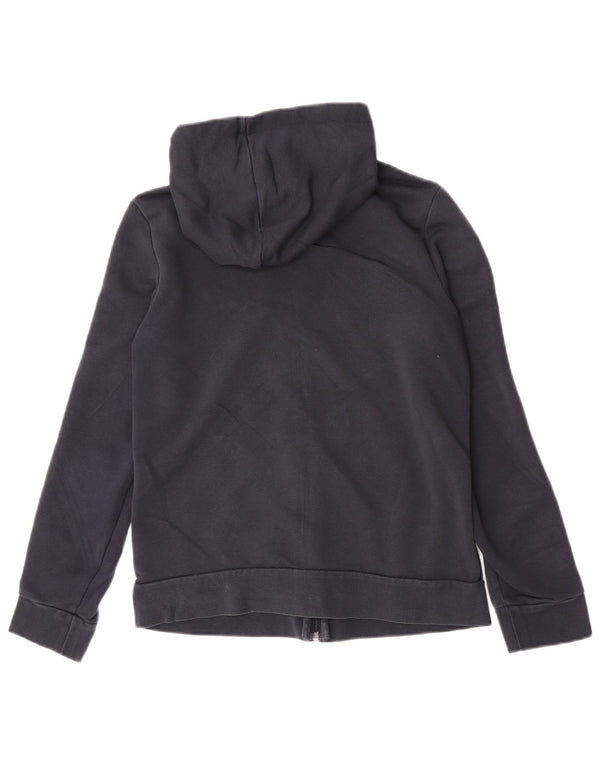 Maglione con cappuccio e zip da donna Adidas UK 12/14 Cotone blu navy medio
