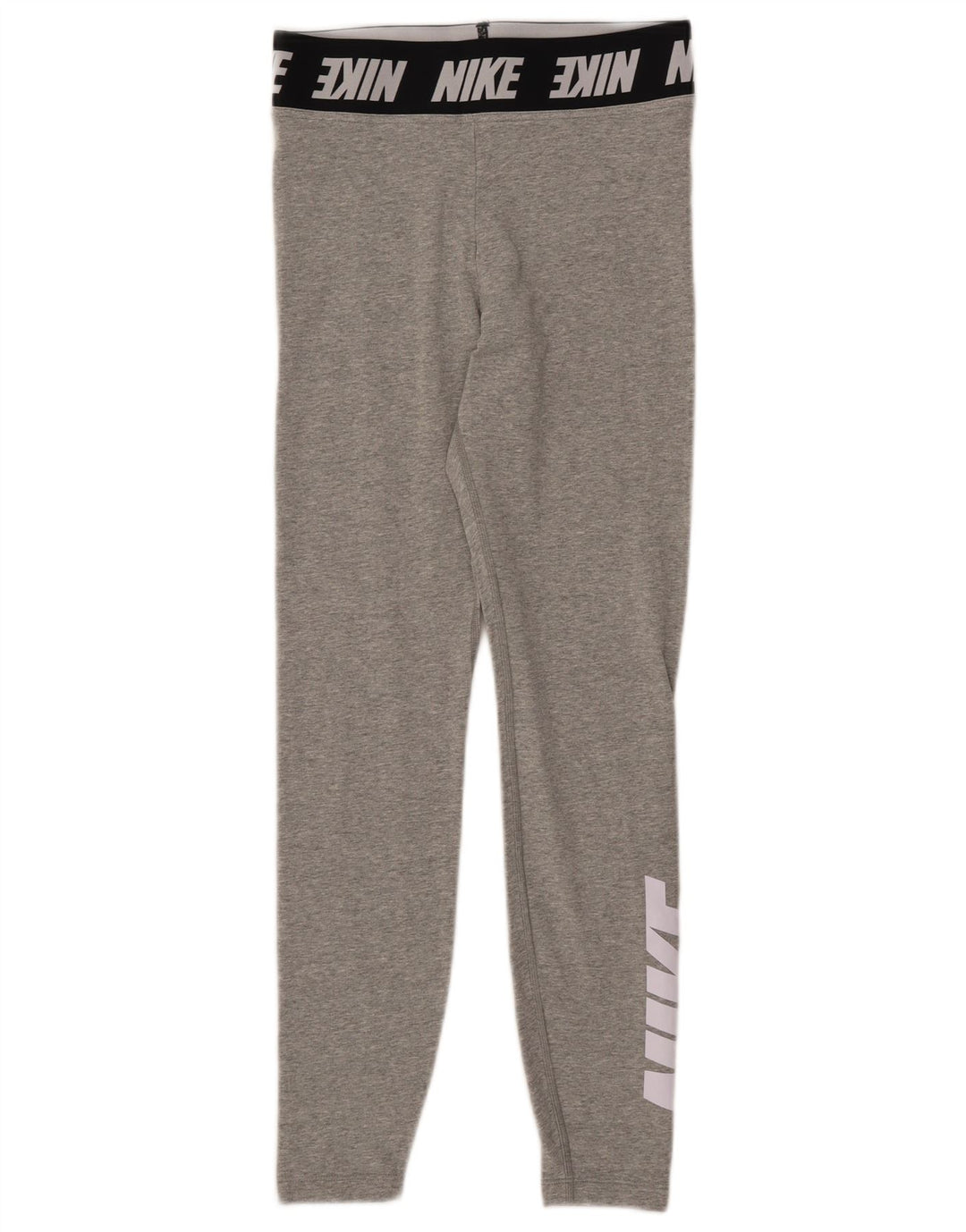 Leggings grafici da donna NIKE UK 8 piccoli in cotone grigio