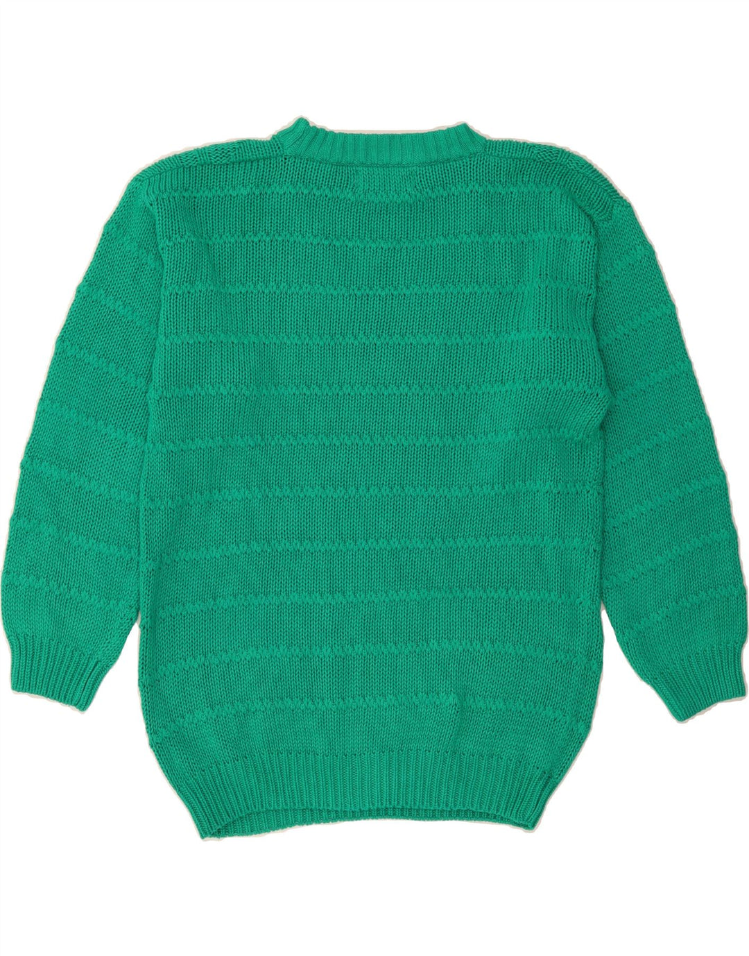 BOOGIE Mens Crew Neck Jumper Sweater Medium Green Cotton Vintage BOOGIE and Second-Hand BOOGIE from Messina Hembry 