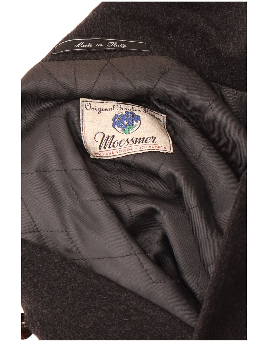 Cappotto da uomo Moessmer IT 56 3XL Lana grigia