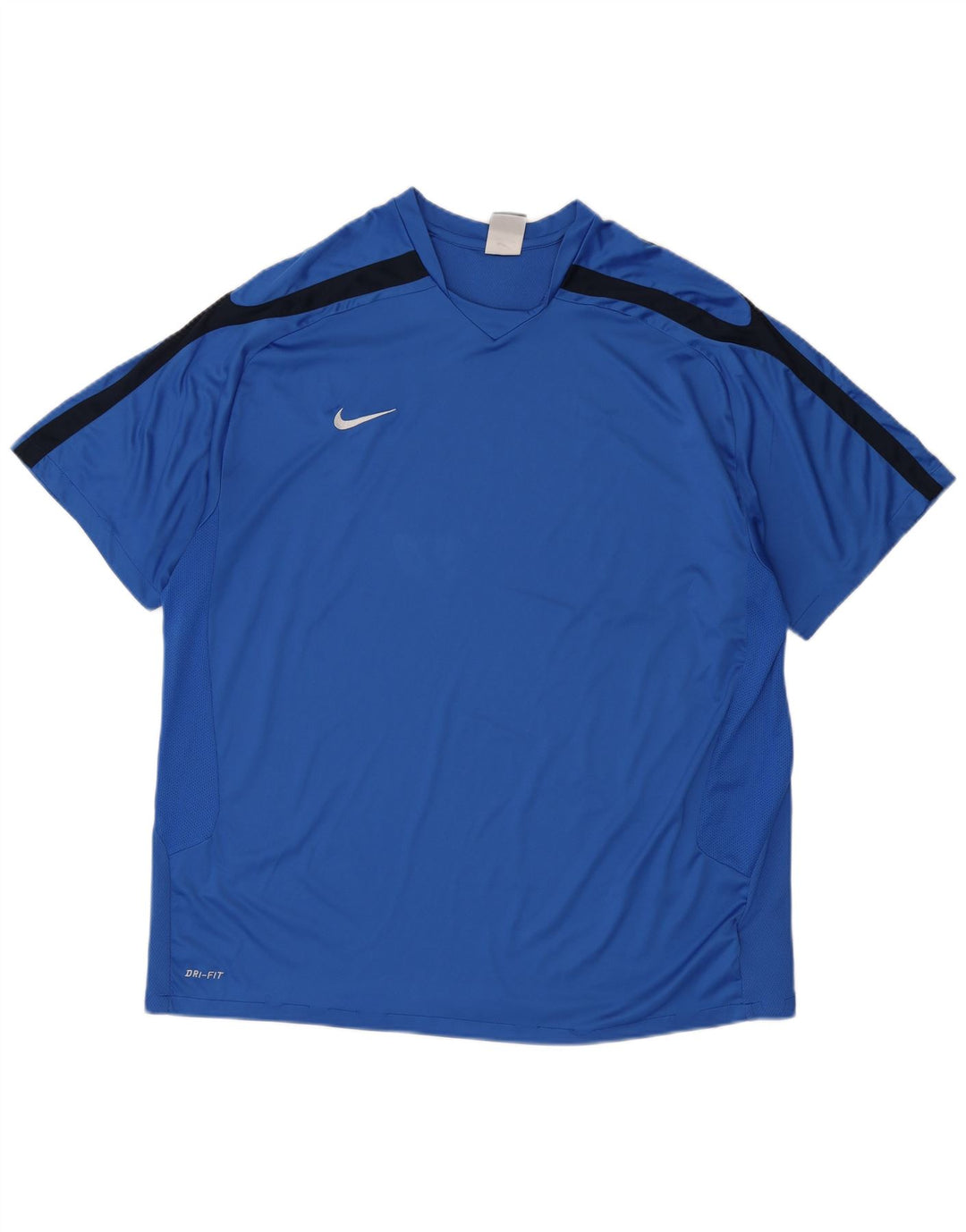 T-shirt da uomo Nike Dri Fit Top 2XL blu poliestere color block