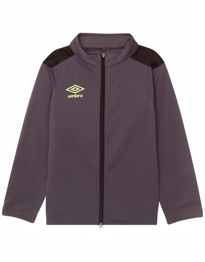Giacca da tuta da ragazzo Umbro 11-12 anni in poliestere grigio