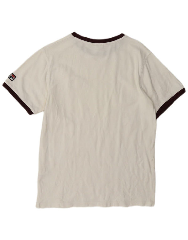 Maglietta Fila da uomo Top Large in cotone bianco