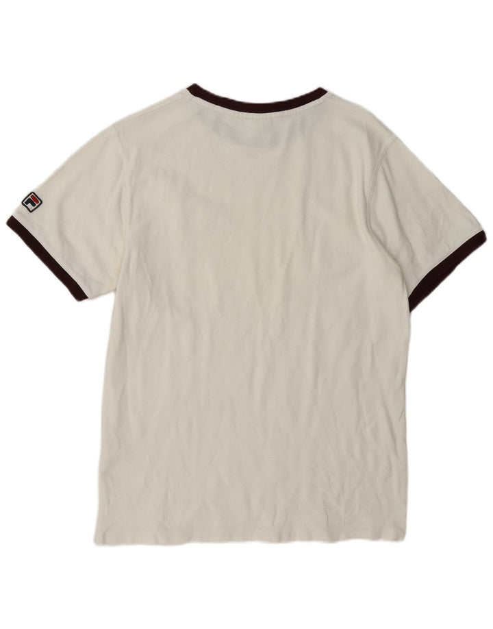 Maglietta Fila da uomo Top Large in cotone bianco