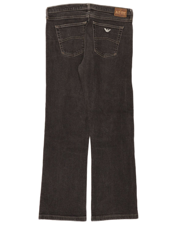 Jeans Bootcut da donna Armani W29 L28 cotone nero