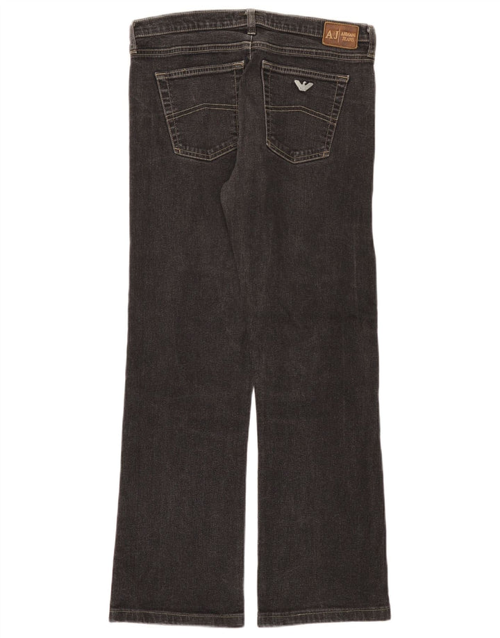 Jeans Bootcut da donna Armani W29 L28 cotone nero