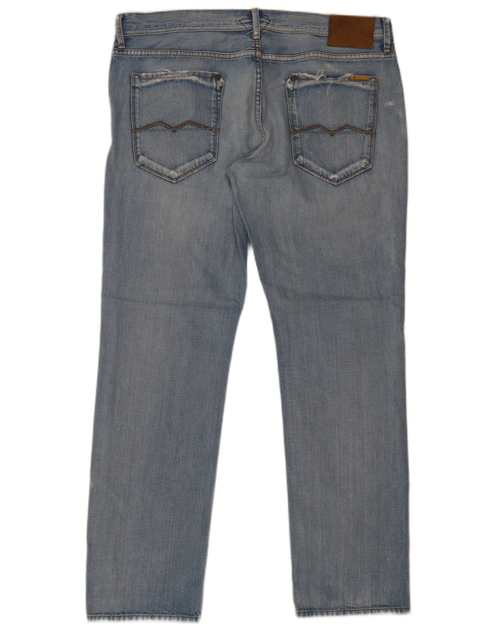 Jeans slim da uomo Meltin' Pot W38 L32 in cotone blu