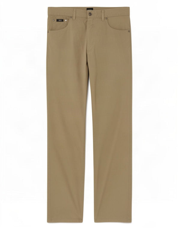 Pantaloni casual dritti da uomo Hugo Boss Montana W33 L32 cotone kaki