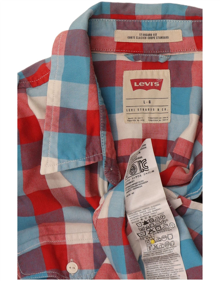 Camicia Levi's da uomo vestibilità standard, cotone a quadri multicolore grande