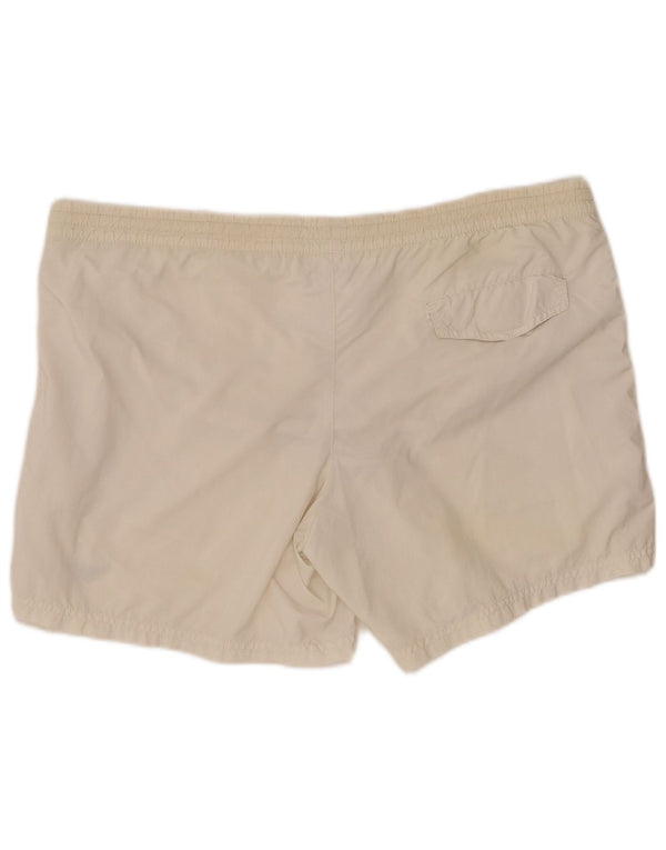 Pantaloncini da bagno uomo Emporio Armani IT 48 Medium White Poliammide