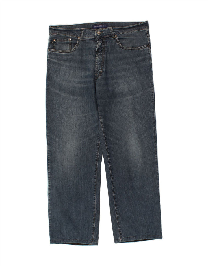 TRUSSARDI Womens Straight Jeans W36 L27  Blue Vintage Trussardi and Second-Hand Trussardi from Messina Hembry 