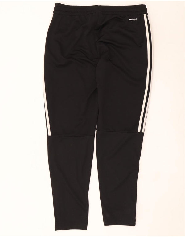 Adidas Womens Aeroready Tracksuit Trousers UK 16/18 Large Black Polyester