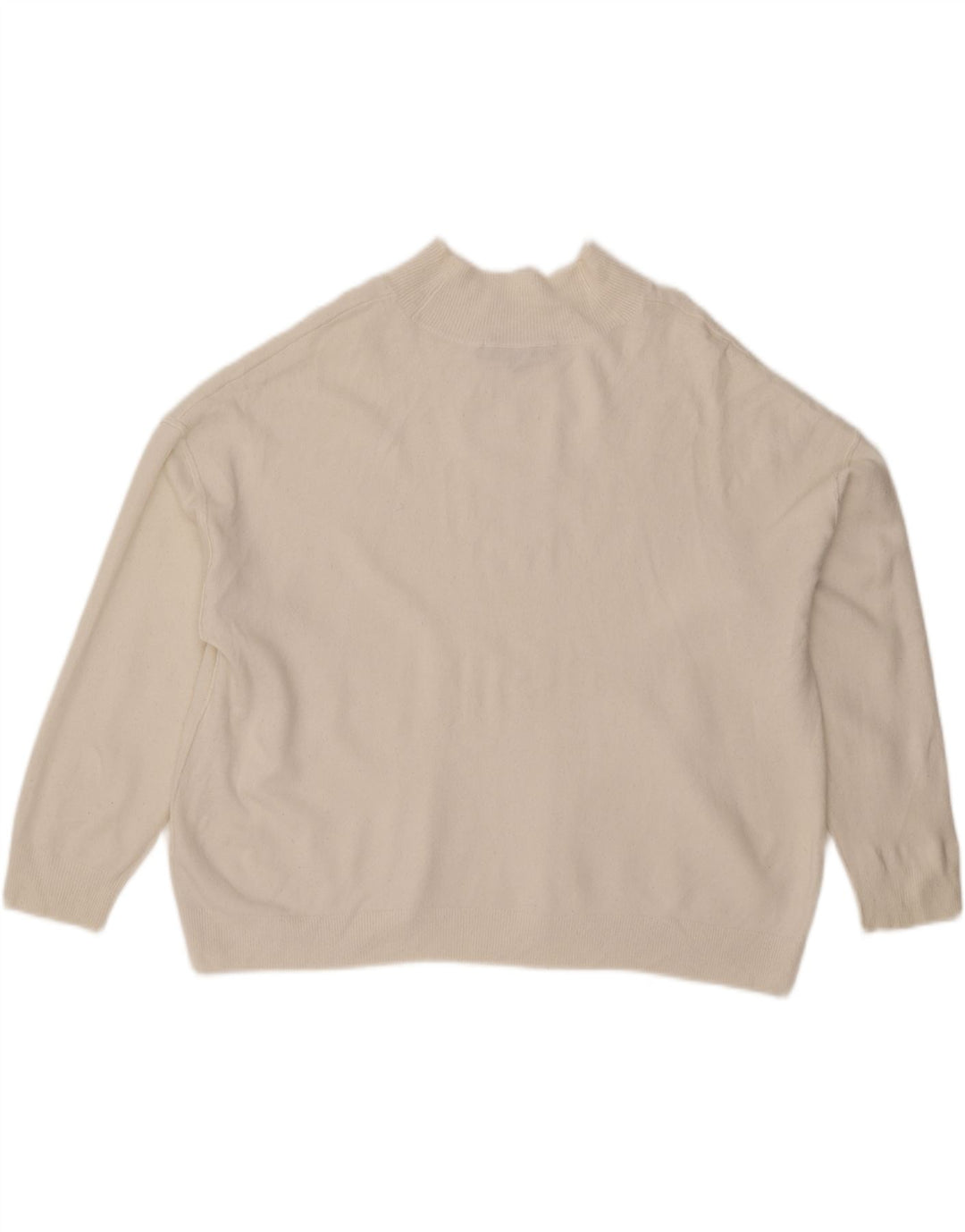 FRENCH CONNECTION Womens Turtle Neck Jumper Sweater Medium White Acrylic Vintage French Connection and Second-Hand French Connection from Messina Hembry 